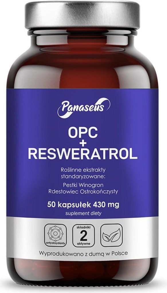 Nahrungsergänzungsmittel Panaseus Opc Resweratrol (50 Kapseln) BI3530