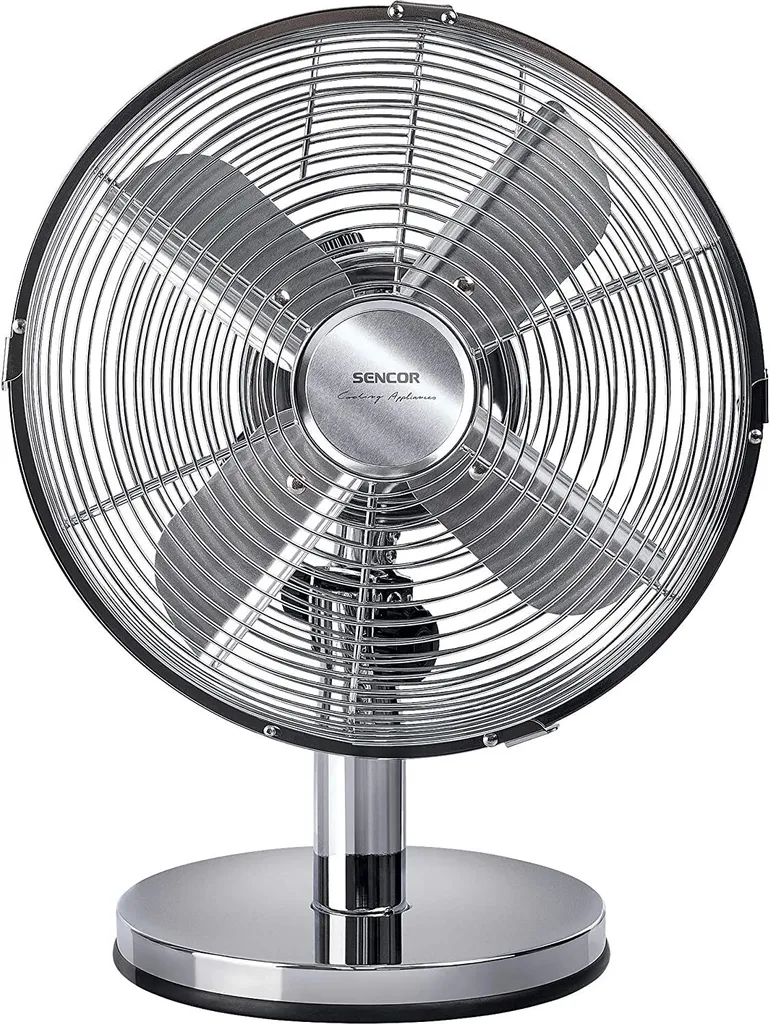 Ventilateur de table pour chambre Sencor SFE 2540SL 25 cm air frais argent