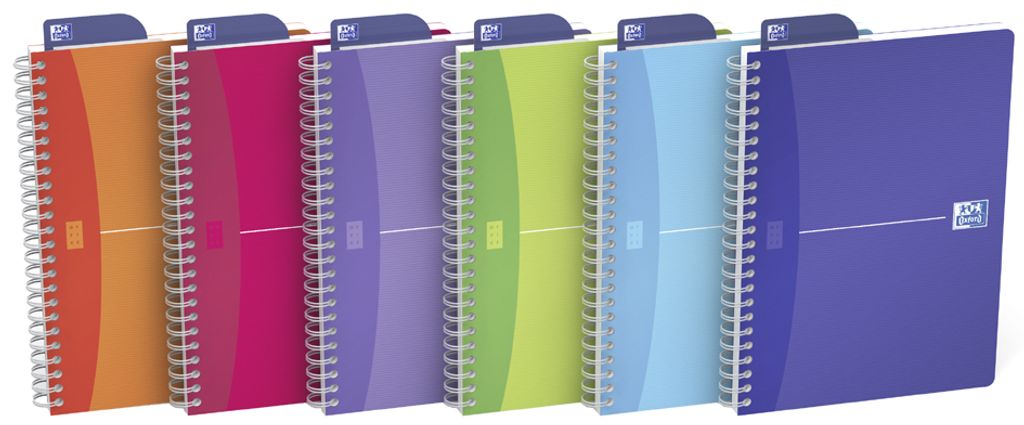 Oxford Spiralbuch "My Colours" DIN A5 kariert 90 Blatt Produktbild 