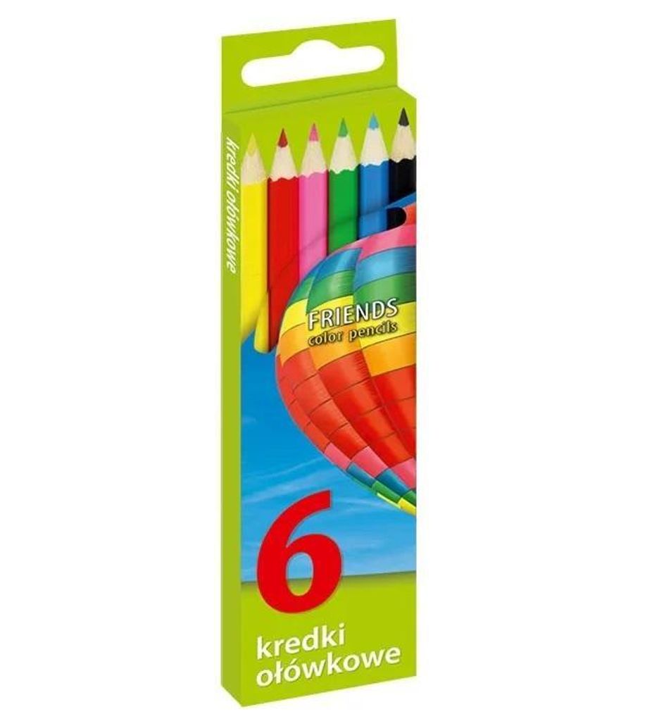 UNIONL Bleistiftkreiden 6 Farben