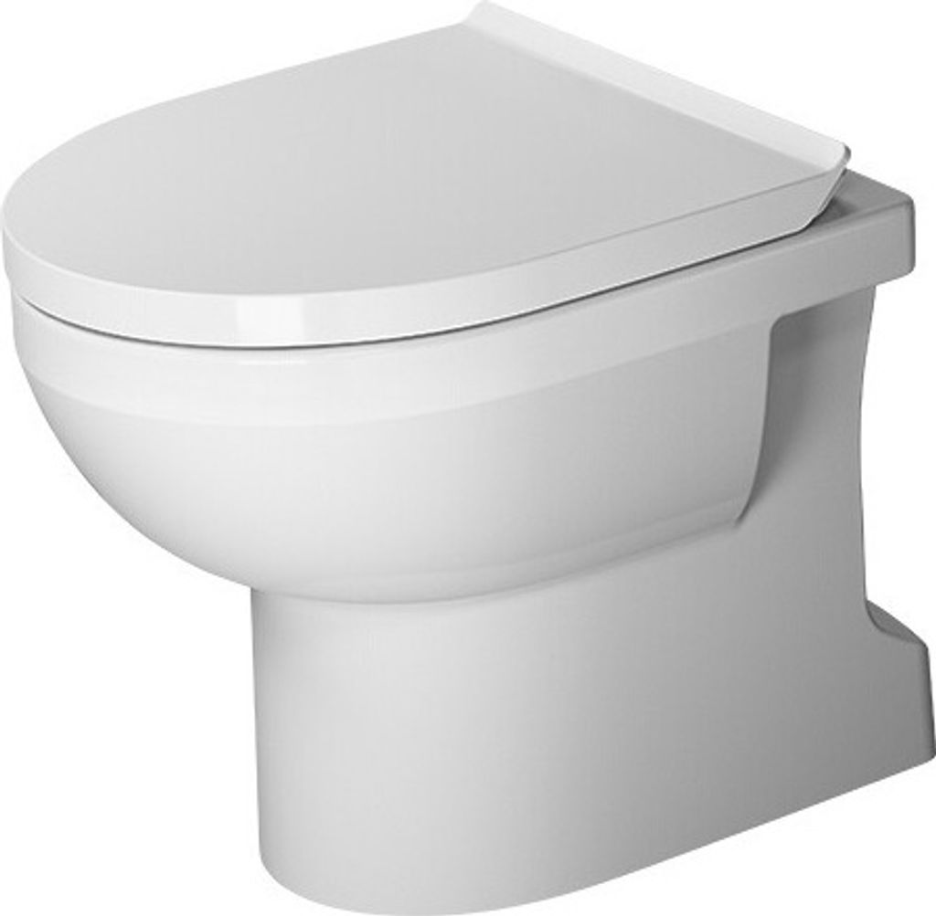 Duravit Stand-WC BASIC RIMLESS DURASTYLE tief, 365 x 560 mm, Abgang senkrecht HygieneGlaze weiß