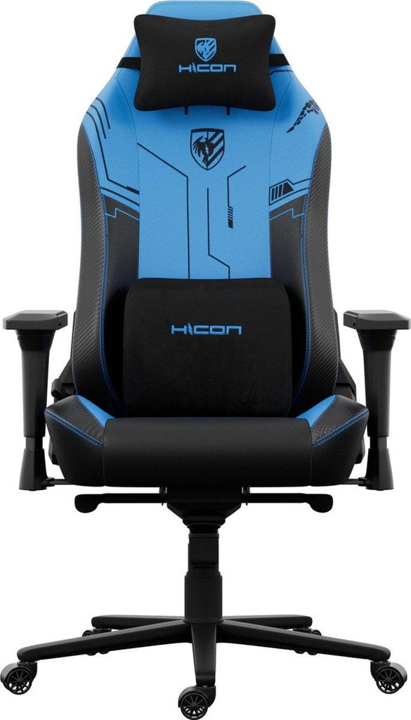 HICON Chairs – APEX Gaming-Stuhl – Ergonomischer Gaming-Stuhl mit verstellbaren Funktionen, Blau
