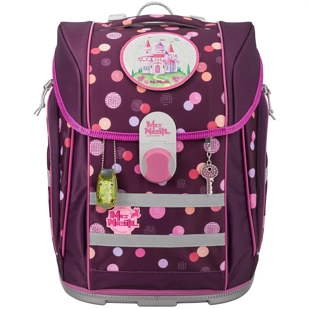 McNeill McLight 2 Set de 6 pièces Cartable ergonomique Ruby framboise