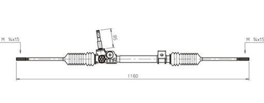 Boîtier de Direction GENERAL RICAMBI RE4048 pour Twingo - OE 7701467217