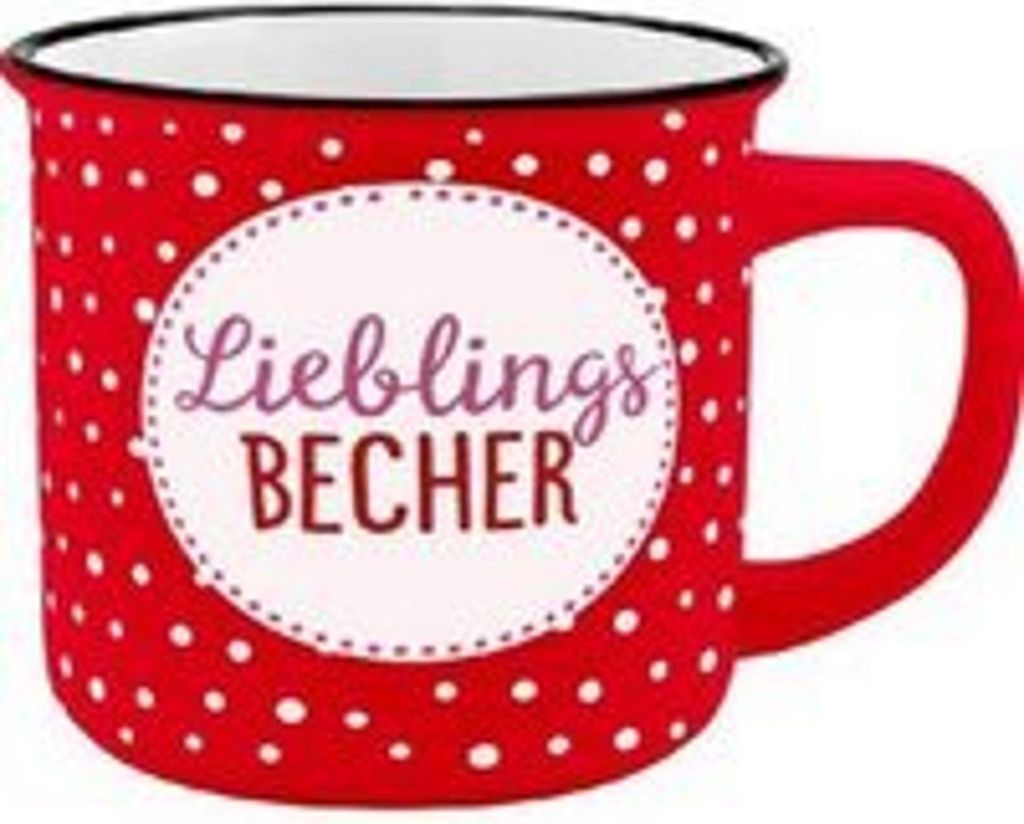 Gruss und Co 45779 Tasse Lieblingsbecher, New Bone China Porzellan, 35 cl