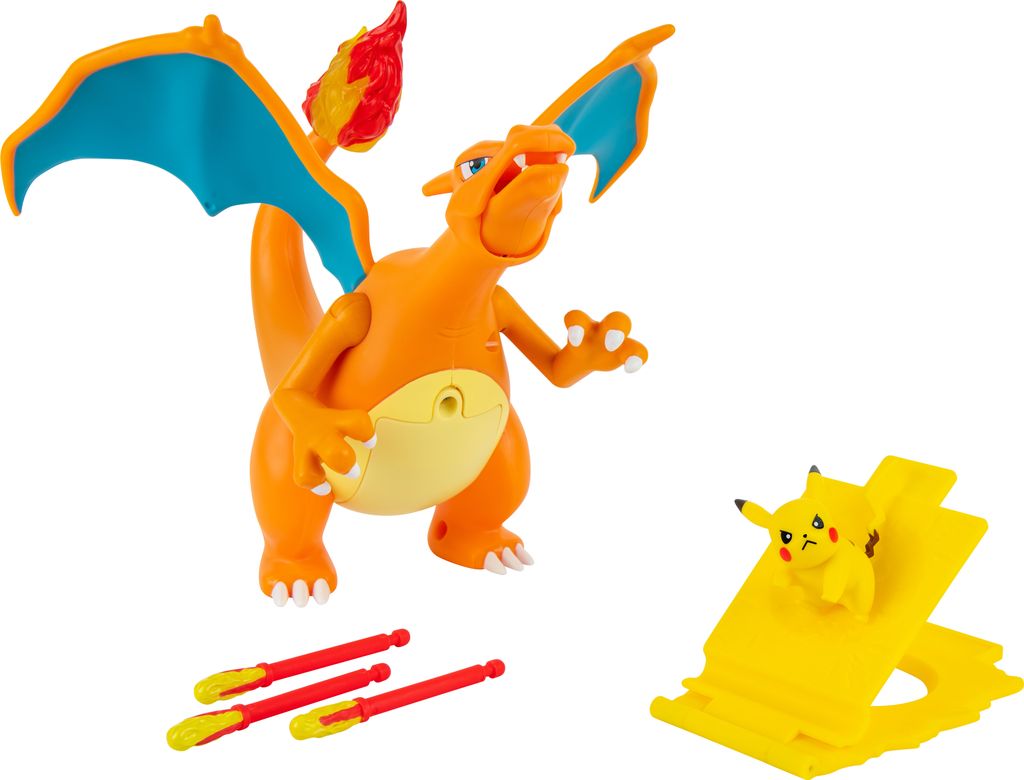 Pokemon Interaktive Deluxe Actionfigur Glurak 15 cm Produktbild 