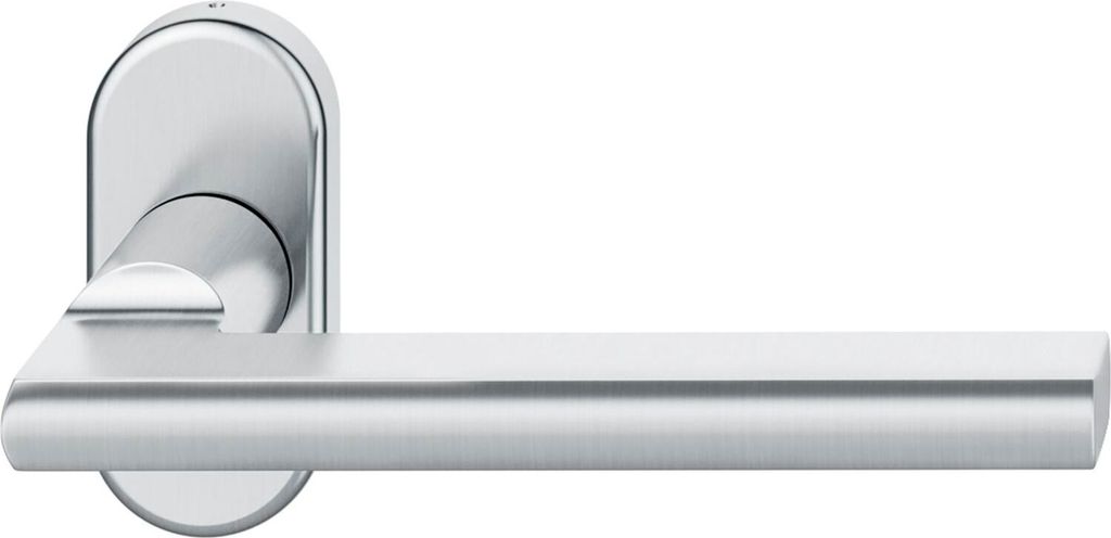 FSB Rahmentürdrücker 09 1035 Hochhaltefeder B ovale Rosette Edelstahl matt