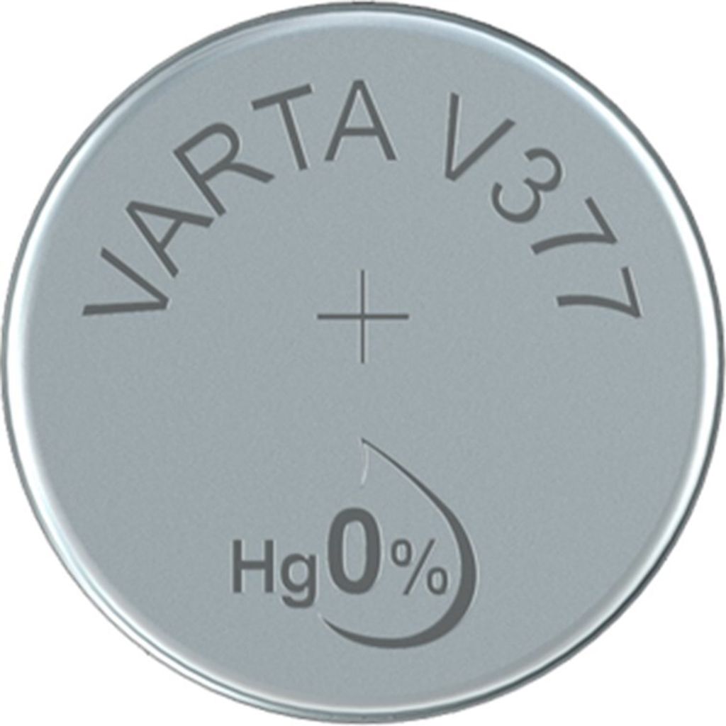 Varta V 377 1,55 V 27 mAh horlogebatterij zilver Productafbeelding 