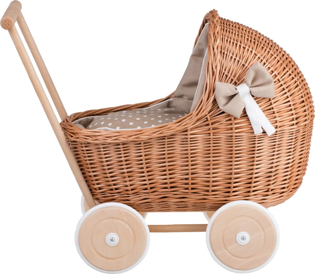 Landau osier LILI 55x30x45 cm - Jouet naturel sans plastique nocif