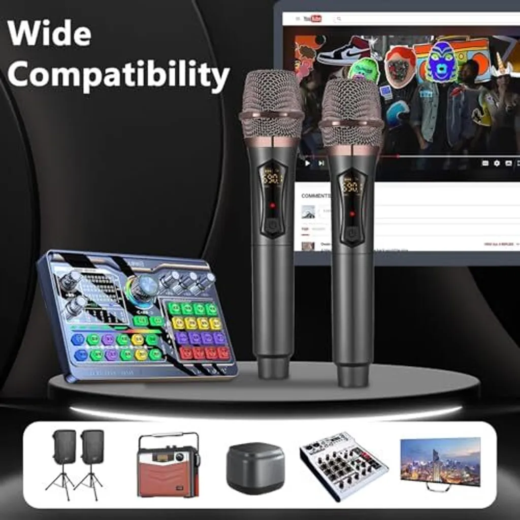 Sistema Doppio Microfono Wireless Alpowl WXM-B Nero: Ideale per Matrimoni - 7