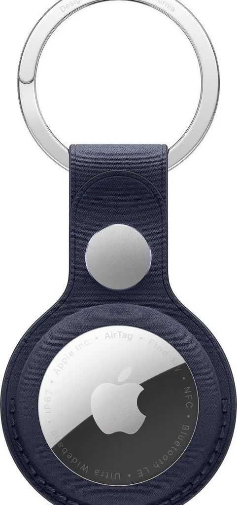 Fixation Sécurisée AirTag Apple Bleu Marine - Évitez la Perte de vos Clés