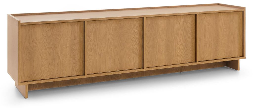 Mobile TV, rovere color caramello, 195 x 55 x 39 cm Immagine del prodotto 