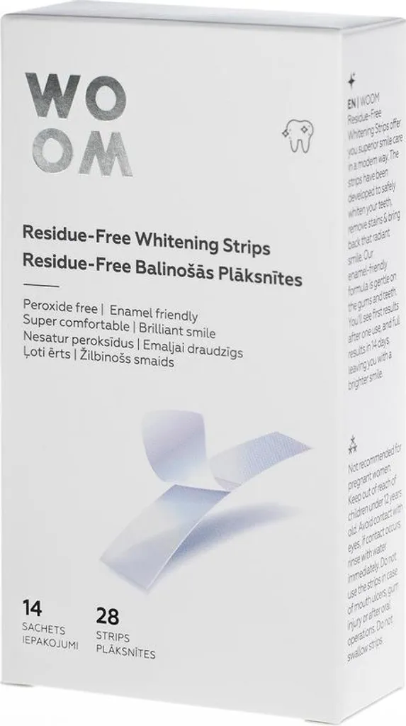 Bandes blanchiment des dents effet invisible 28pcs sans aucun résidu