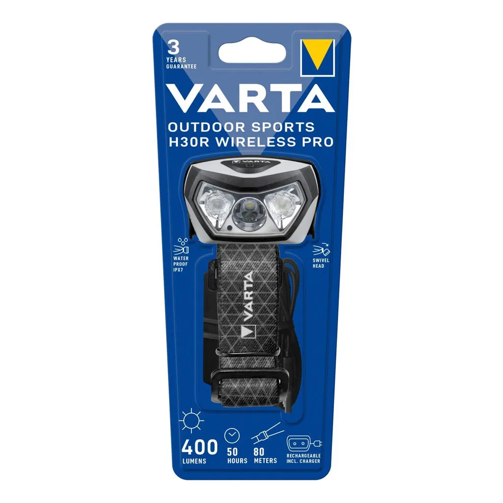 Torcia Frontale Professionale Varta 18650 - Soluzione LED Alta Intensità
