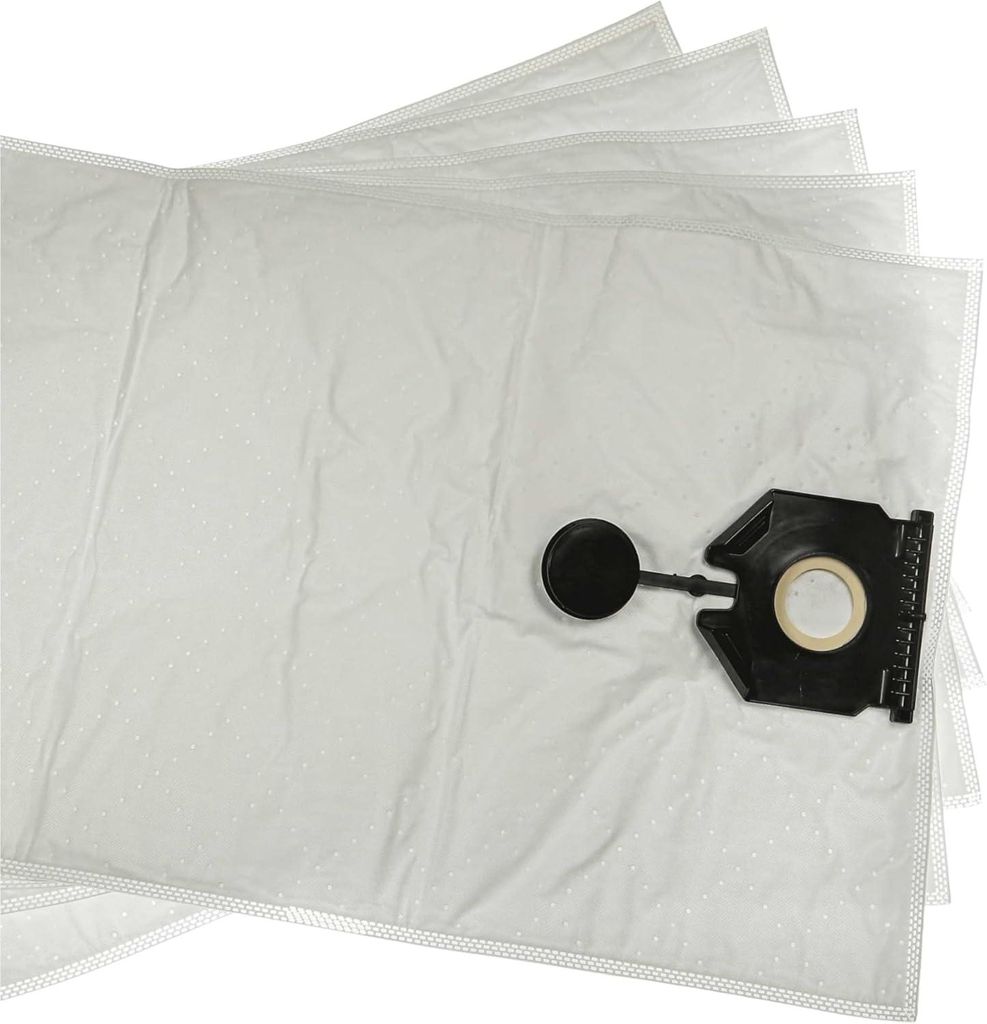 5er-Pack Staubsaugerbeutel, kompatibel mit Kärcher NT 30 Staubsaugern — Micro-Vlies-Material, Weiß