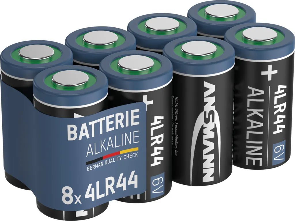 Pile Alcaline 6V 4LR44 pour Télécommande et Collier - Lot de 8