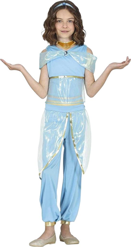 Fiestas Guirca - Wüstenprinzessin-Kostüm für Mädchen FG1248 (146-152) (Blau)