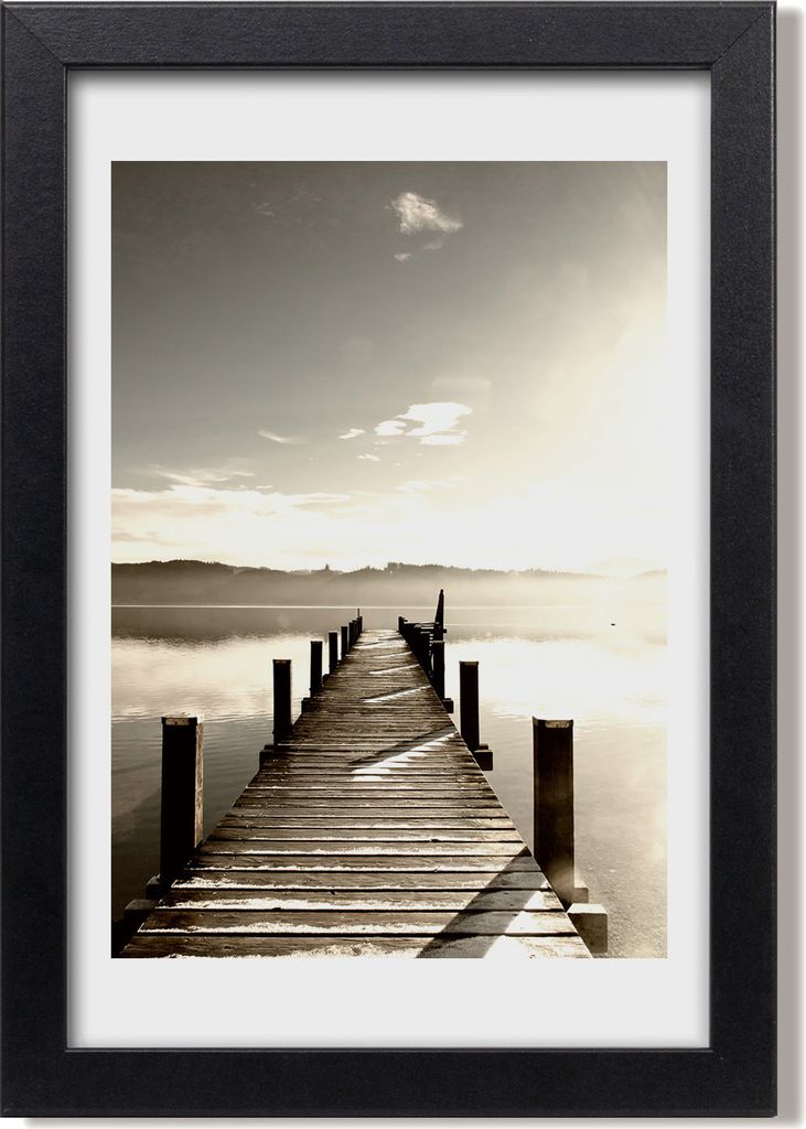 Bild 20x30 MDF-Rahmen, Wandkunst Hölzerner Pier Produktbild 