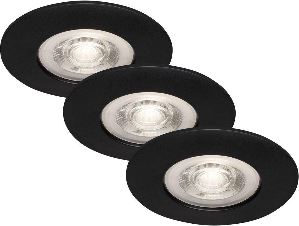 Juego de 3 focos empotrables LED Di-Ka Kulana, color  mate, Imagen del producto 