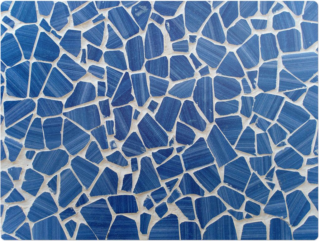 Mosaik-Fragment – Bodenschutzmatte – Stuhlunterlage 120x90 cm – Rutschfest – Hartbodenmatte