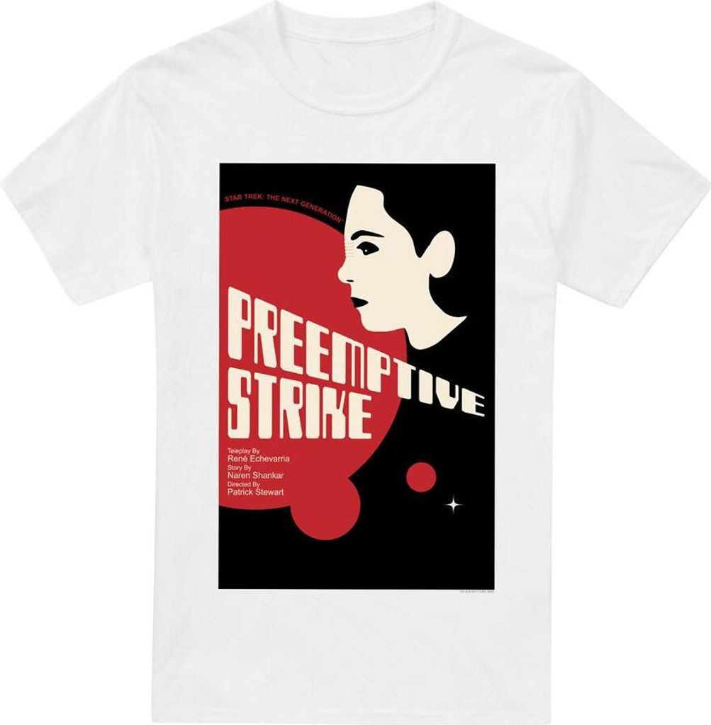 Star Trek - "The Next Generation Season 7 Episode 24" T-Shirt für Herren TV5501 (XL) (Weiß)