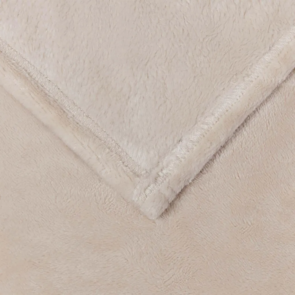 vidaXL Coperte 6 pezzi Beige 220 x 240 cm Pile - 6