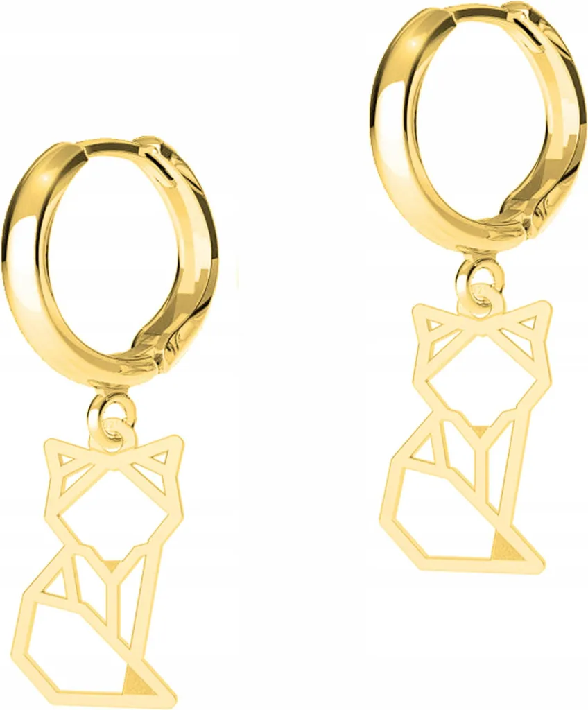 Orecchini Piccoli Gatti Oro e Argento 925 - Accessorio Glamour Trendy