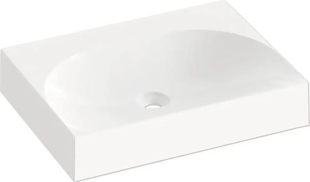 Lavabo RAVAK Lite marbre blanc 60 cm : fini les taches et le calcaire