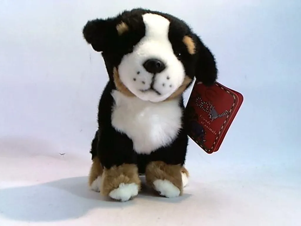 Peluche chien Bouvier Bernois 20cm sans perte de poils pour allergique - 2