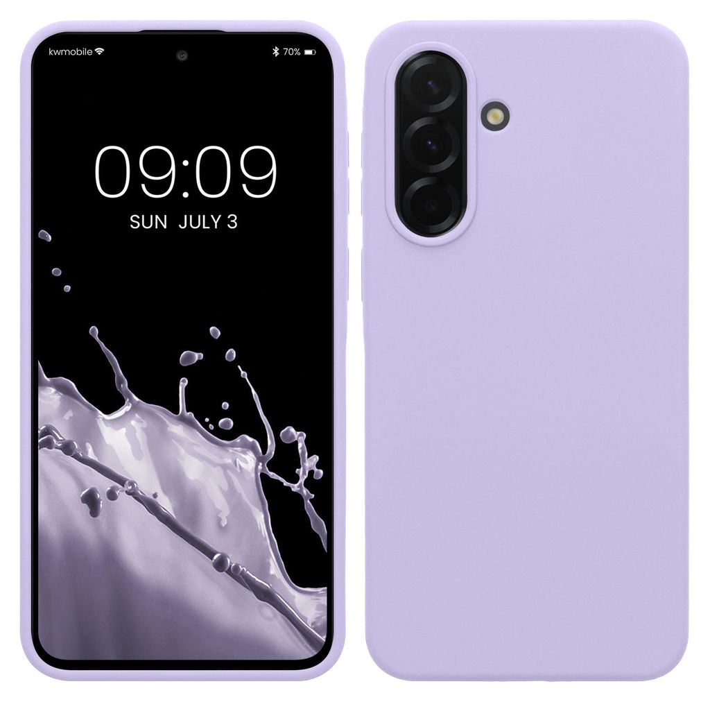 kwmobile Handyhülle für Samsung Galaxy A37 5G Hülle - Case Silikon - Kabelloses Laden - Schutzhülle Cover in Lavendel