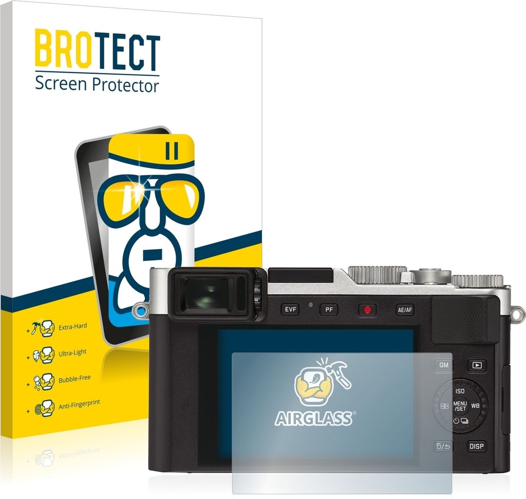 BROTECT Schutzglas für Leica D-Lux 7 Schutzfolie Panzer Folie Glas Display Schutz klar