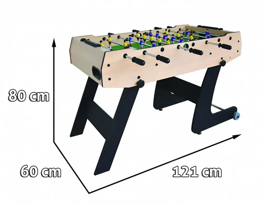Table de jeu baby-foot pliable pour activités en famille et enfants