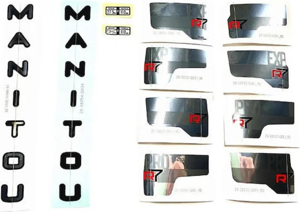 Réparer les rayures de fourche Manitou R7 avec ce kit stickers vélo