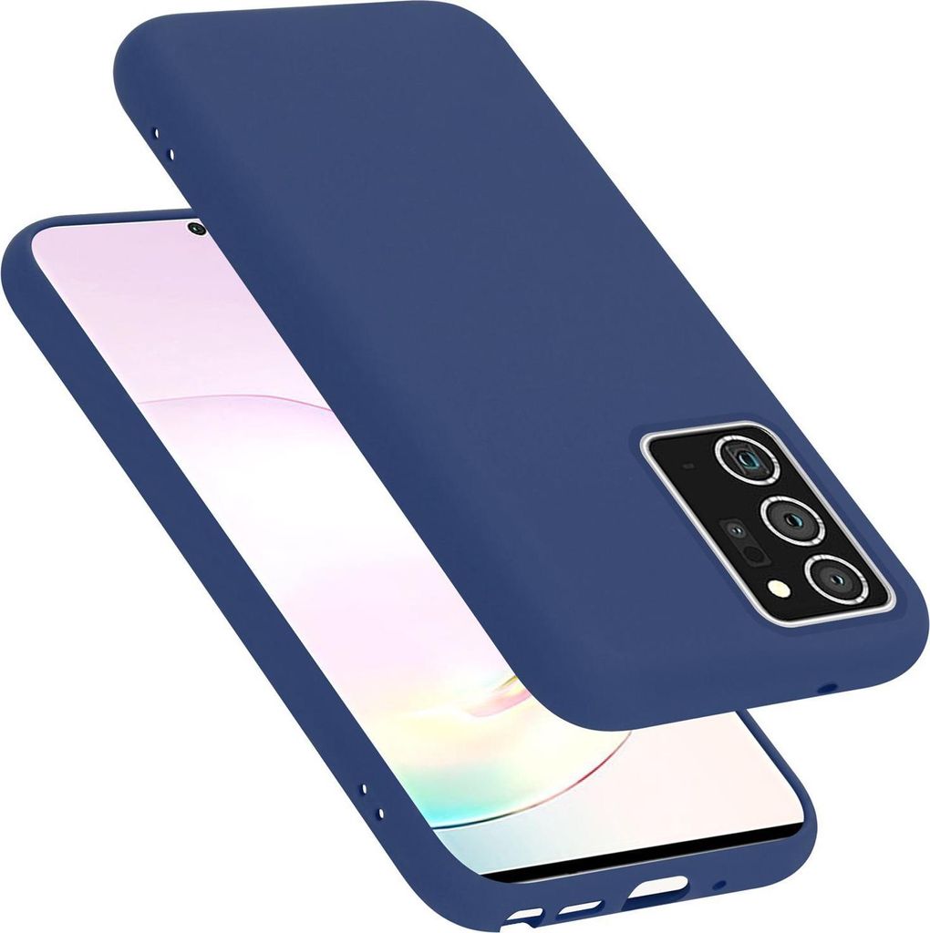 Cadorabo Schutzhülle für Samsung Galaxy NOTE 20 PLUS Hülle in Blau Handyhülle Case Cover TPU Etui