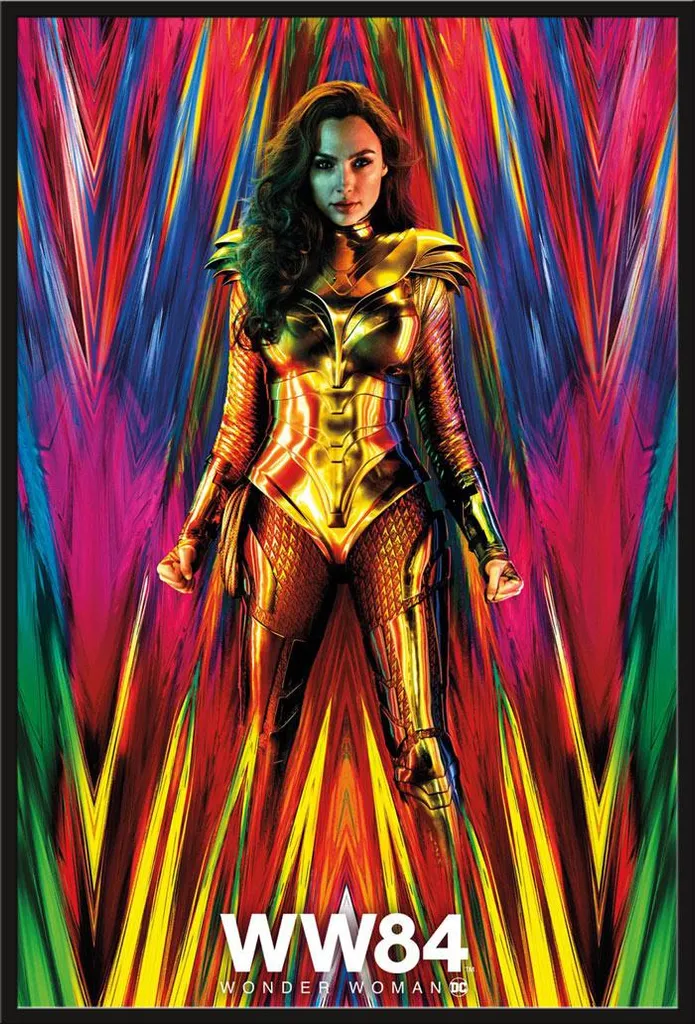 Affiche Wonder Woman 1984 encadrée avec vitre acrylique de qualité