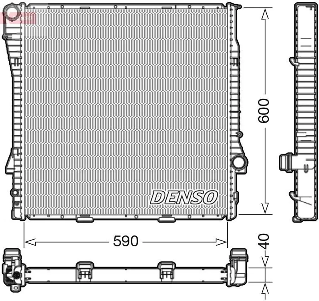 Radiateur de refroidissement moteur DENSO pour BMW X5 E53 châssis 1439101