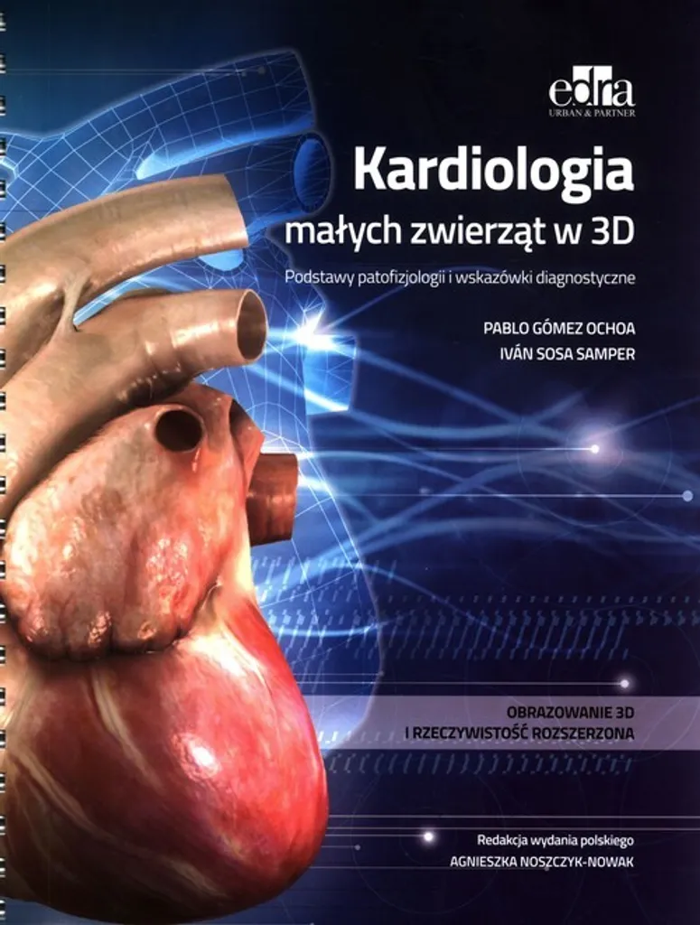 Livre de cardiologie vétérinaire 3D petits animaux édition polonaise