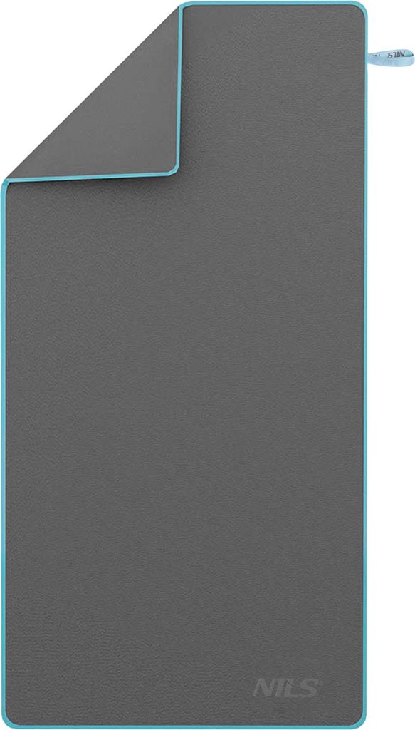 Asciugamano in microfibra NILS NCR13 grigio scuro/blu Immagine del prodotto 