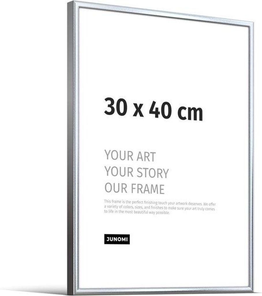 Aluminium Wandbild 30 x 40 cm Zilver