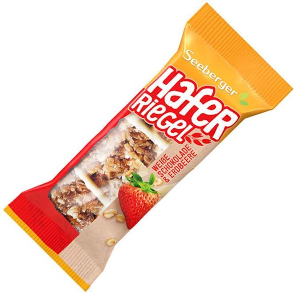 Seeberger Haferriegel Weiße Schokolade & Erdbeere 50g Produktbild 