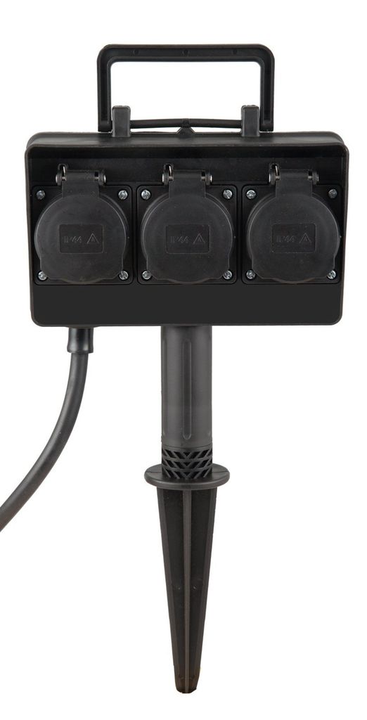 HEITRONIC Gartensteckdose 35467, 3-fach