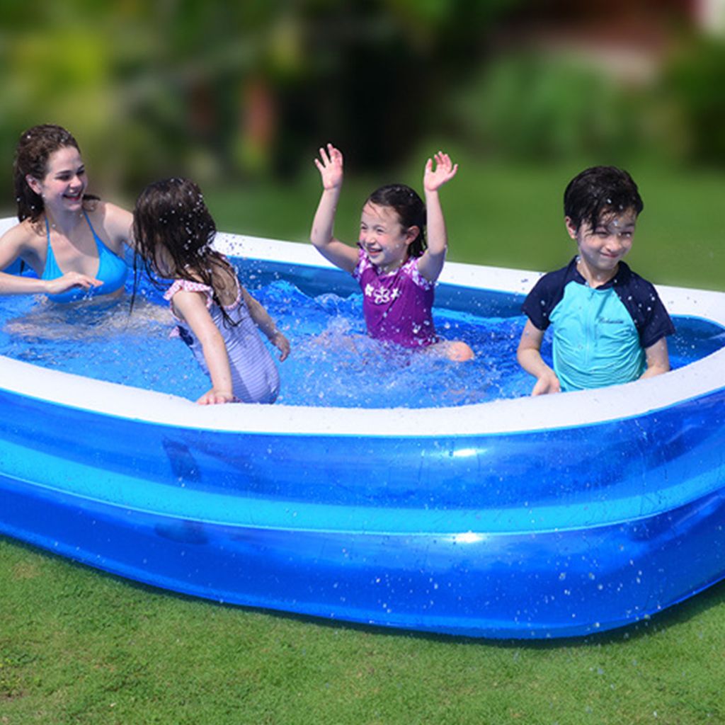 Planschbecken aufblasbar Schwimmbad Schwimmbecken Kinderpool Family Pool 