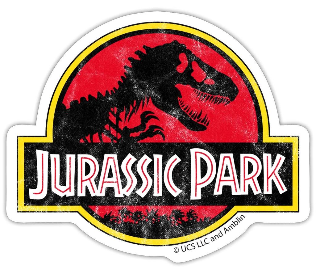 Spreadshirt Jurassic Park Klassisches Logo Sticker Produktbild 