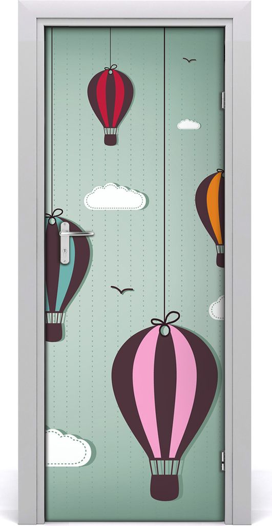 Tulup Türaufkleber 75x205 cm Dekorative Aufkleber Selbstklebend Wasserdichte Tapete Abnehmbar Schlafzimmer Wohnzimmer Wohnkultur - Ballons