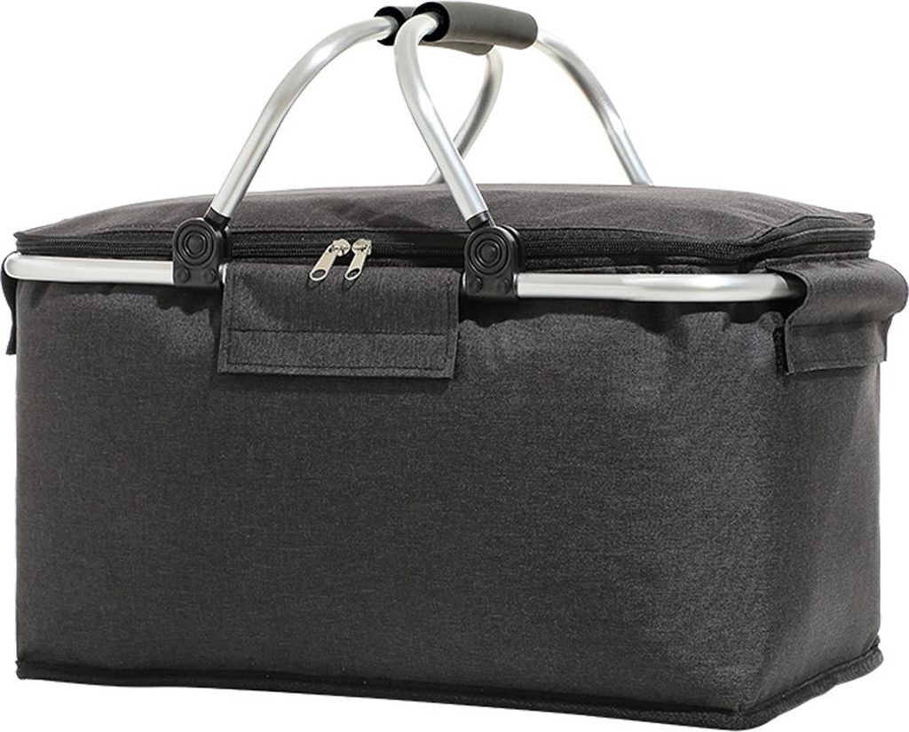Beautynvta Picknickkorb, faltbarer Einkaufskorb mit Griffen, wiederverwendbarer faltbarer Lebensmittelkorb, isolierte Kühltasche für Picknick, Re...