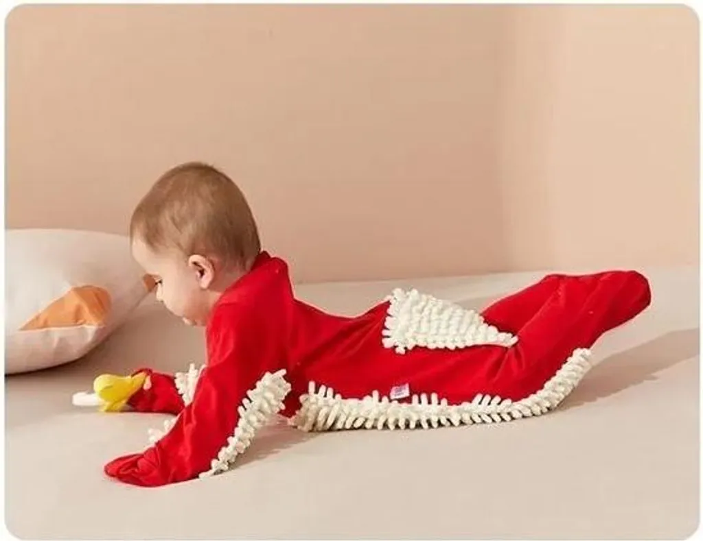 Vêtement bébé barboteuse 6-12 mois rouge et blanc - Cadeau maman - 4