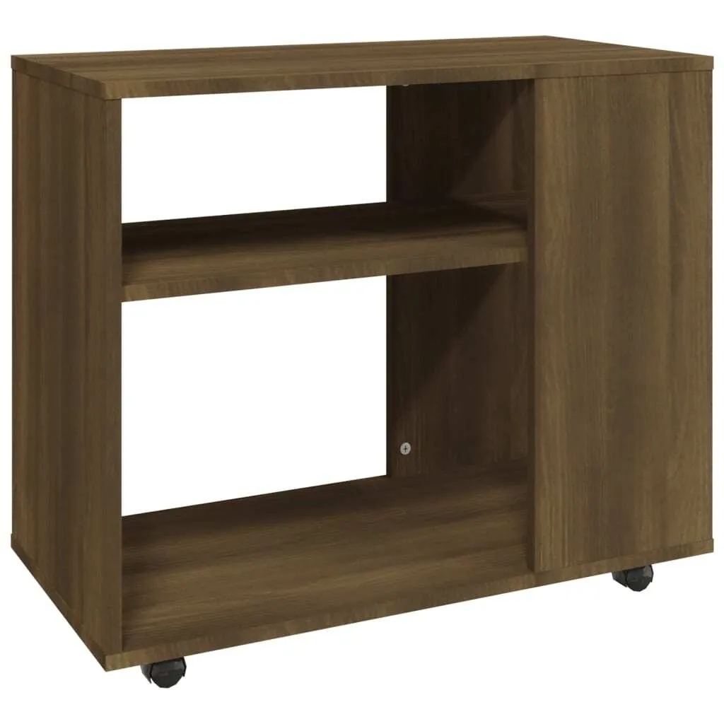 Tavolino Salotto SYFAX Rovere Marrone - 70x35x55cm Legno Multistrato