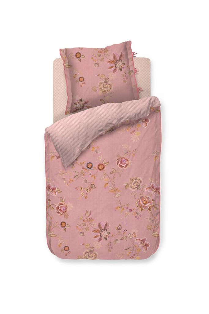 Pip Studio Cece Fiore Bettwäsche-Garnitur Farbe Pink Größe 155x220+80x80 AL