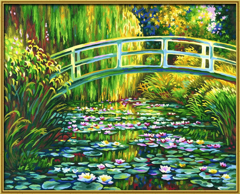 Noris Spiele Malen nach Zahlen - Seerosenteich; 609130620 Produktbild 