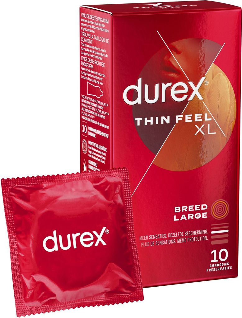 Durex Kondome extra dünn XL 10 Stück Produktbild 
